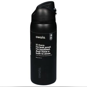 Owala | 32 oz Free Sip | All Black Insulated Water Bottle